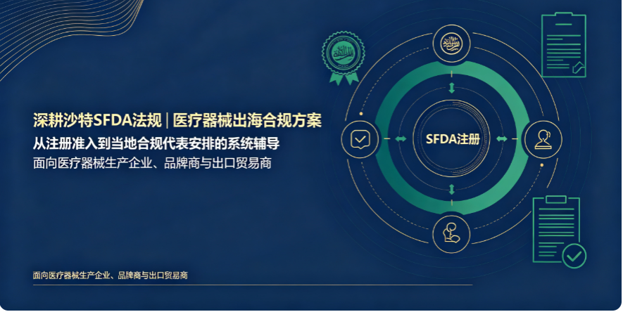 沙特医械准入合规咨询｜SFDA 注册 & 沙特授权代表规范指导