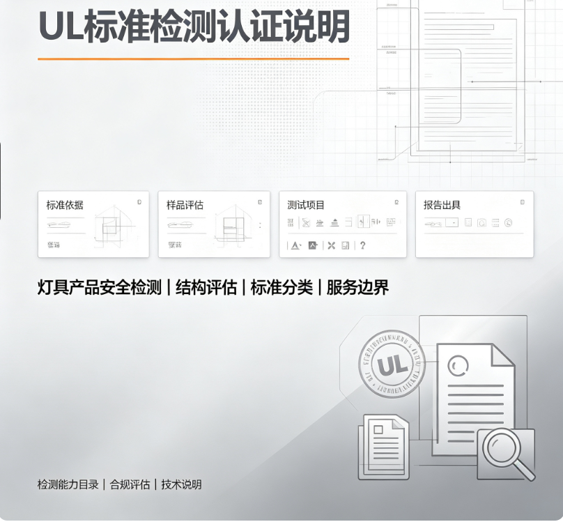 灯具主流 UL 标准合规咨询｜分品类 UL 检测报告办理指导