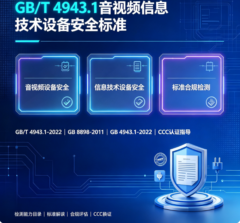 GB4943.1-2022 电子安规咨询｜IT / 影音通信 CCC 标准配套检测指导