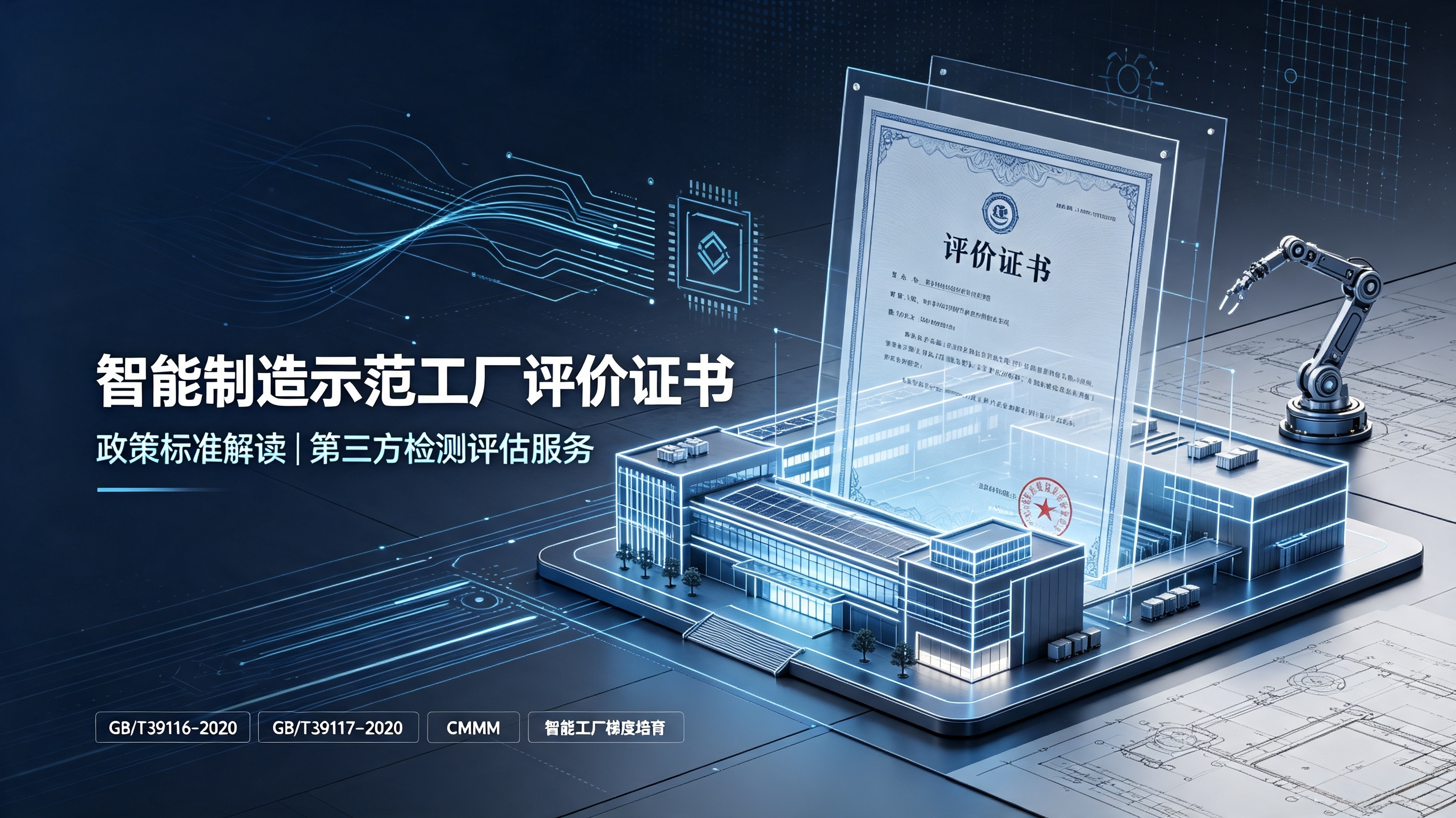 智能制造示范工厂评价证书｜政策标准解读与第三方检测评估服务