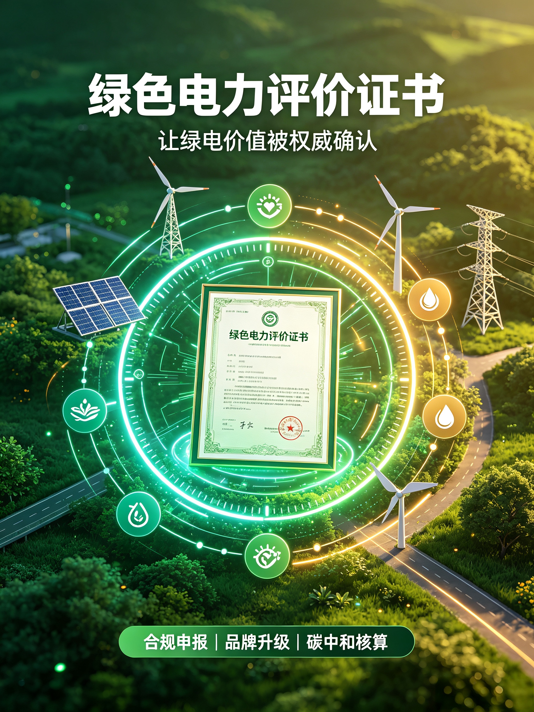 绿色电力评价证书｜企业低碳合规与绿色品牌的权威凭证