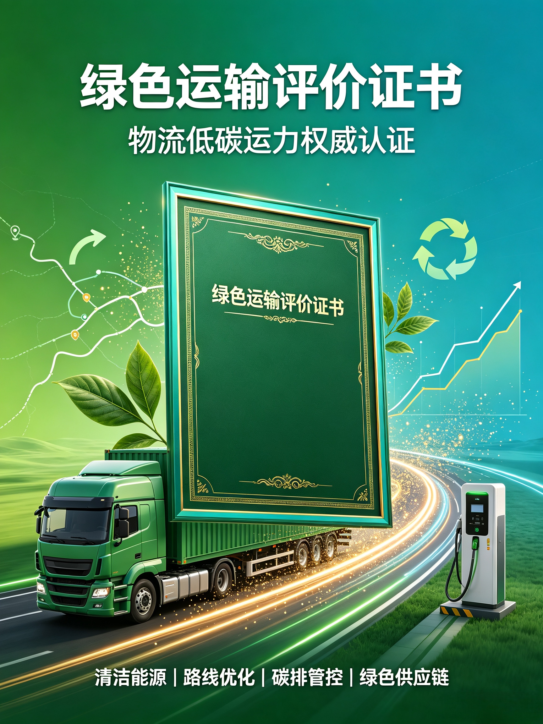绿色运输评价证书｜物流低碳合规资质，绿色供应链、招投标必备认证