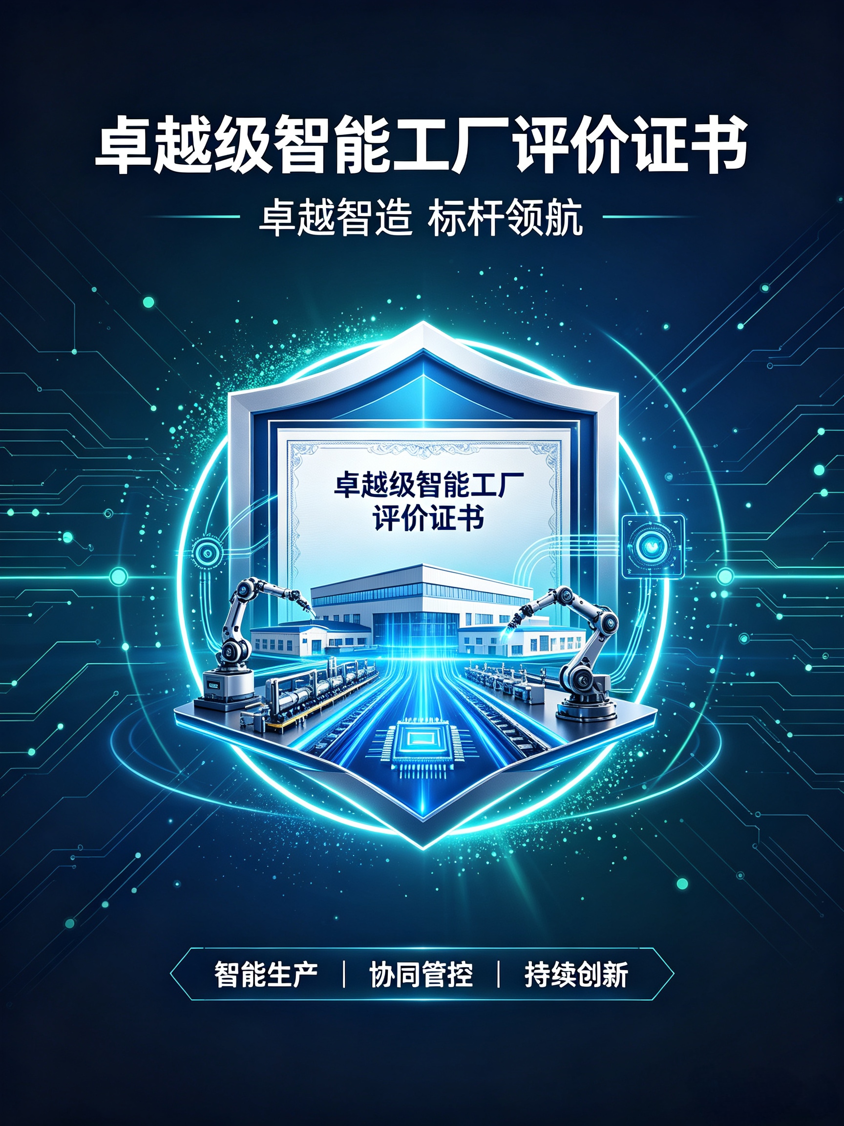 卓越级智能工厂评价证书｜制造业顶级标杆资质，智能制造国内领先权威认证