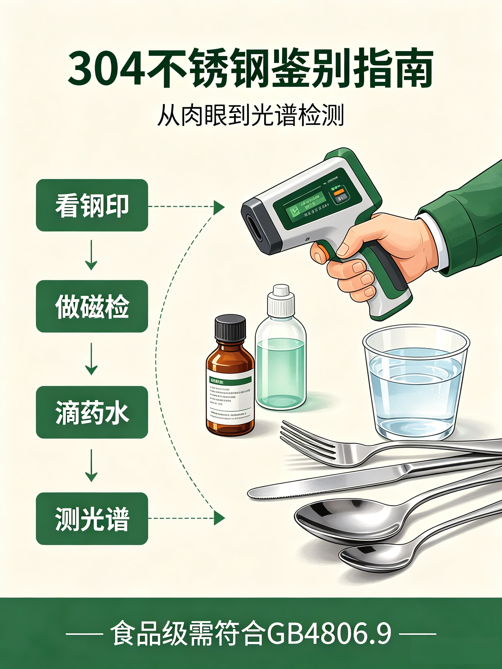 304不锈钢真假鉴定，告别201以次充好