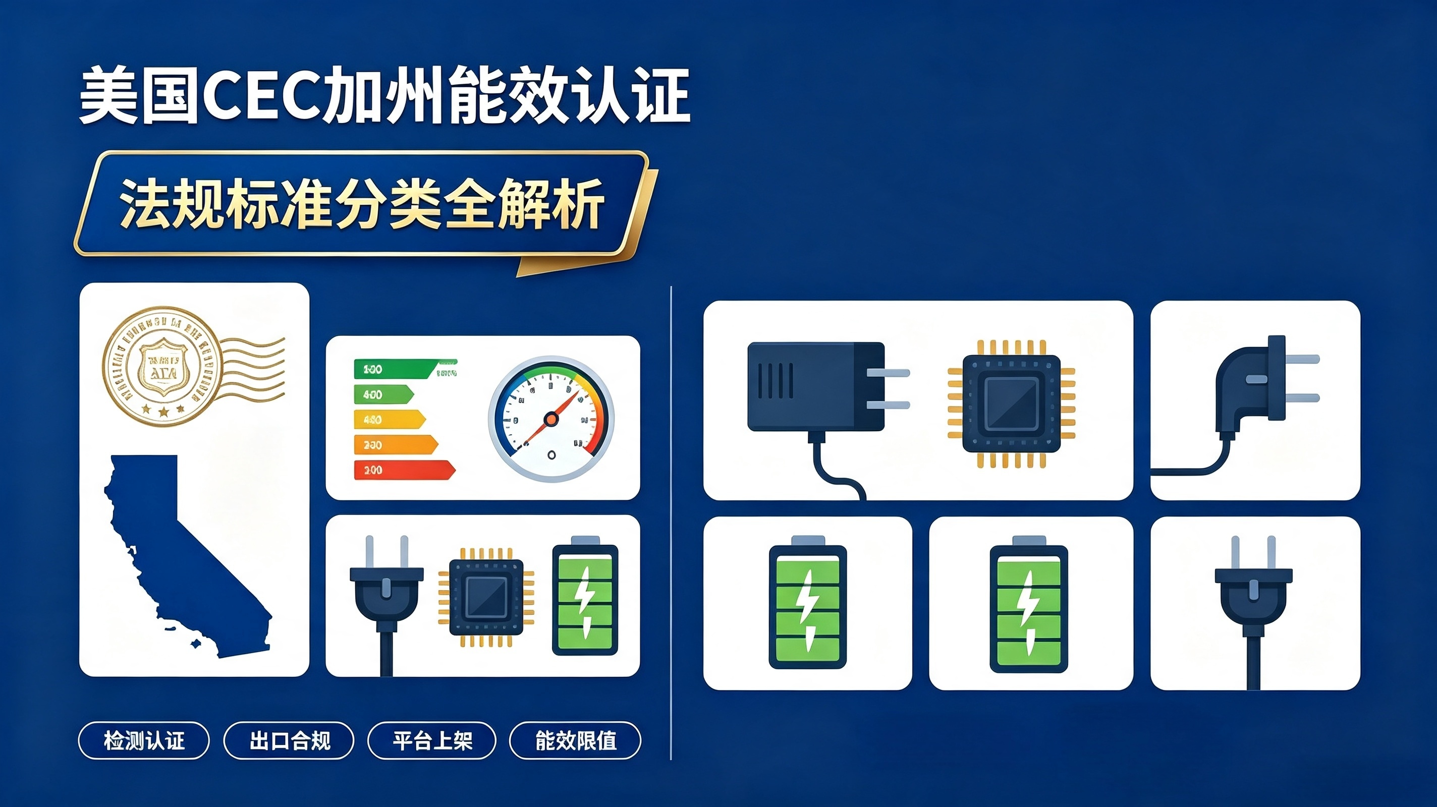美国 CEC 加州能效认证，法规标准分类全解析