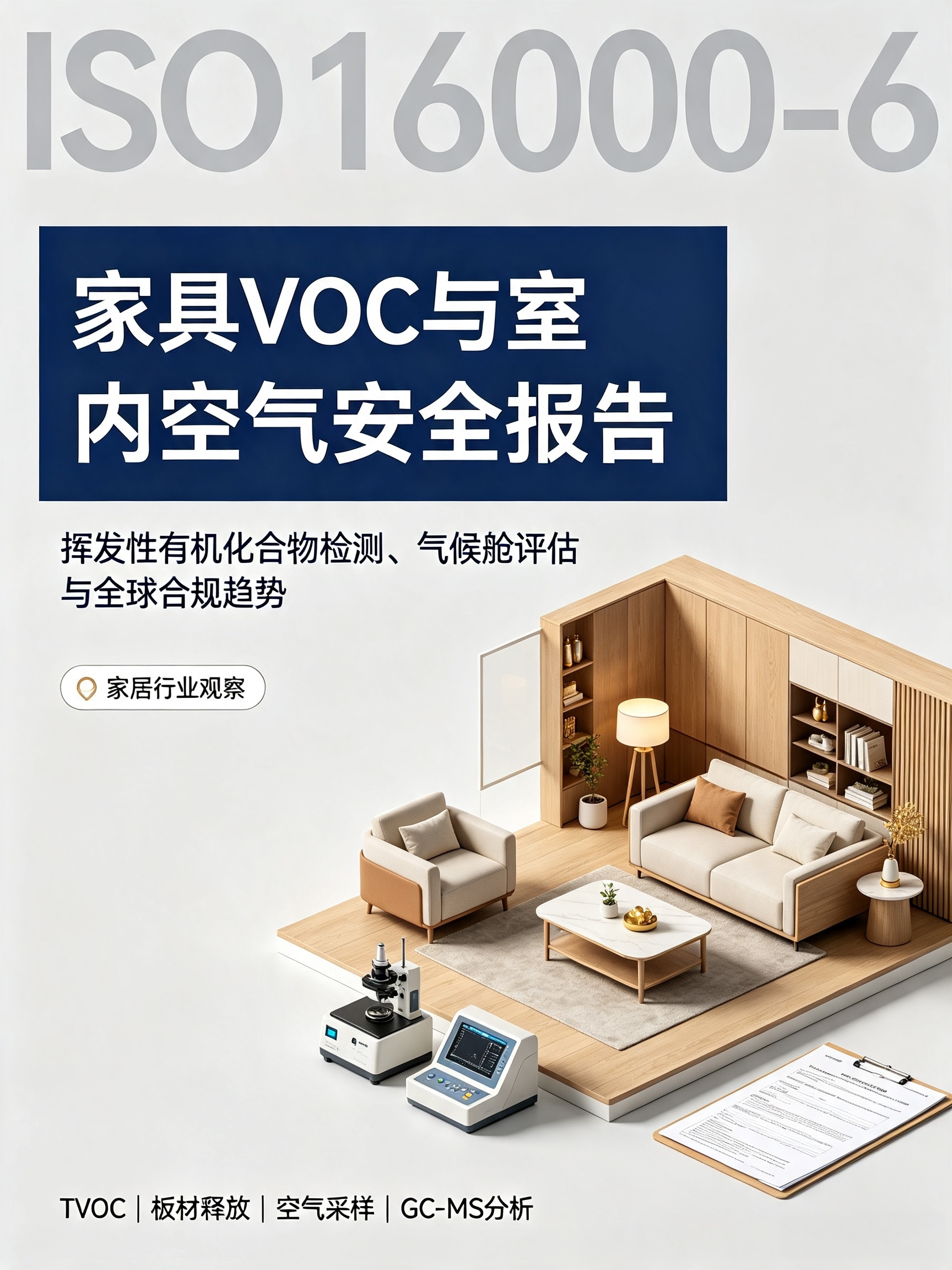 家具室内 VOC 污染管控升级，ISO 16000‑6 成为全球检测重要依据